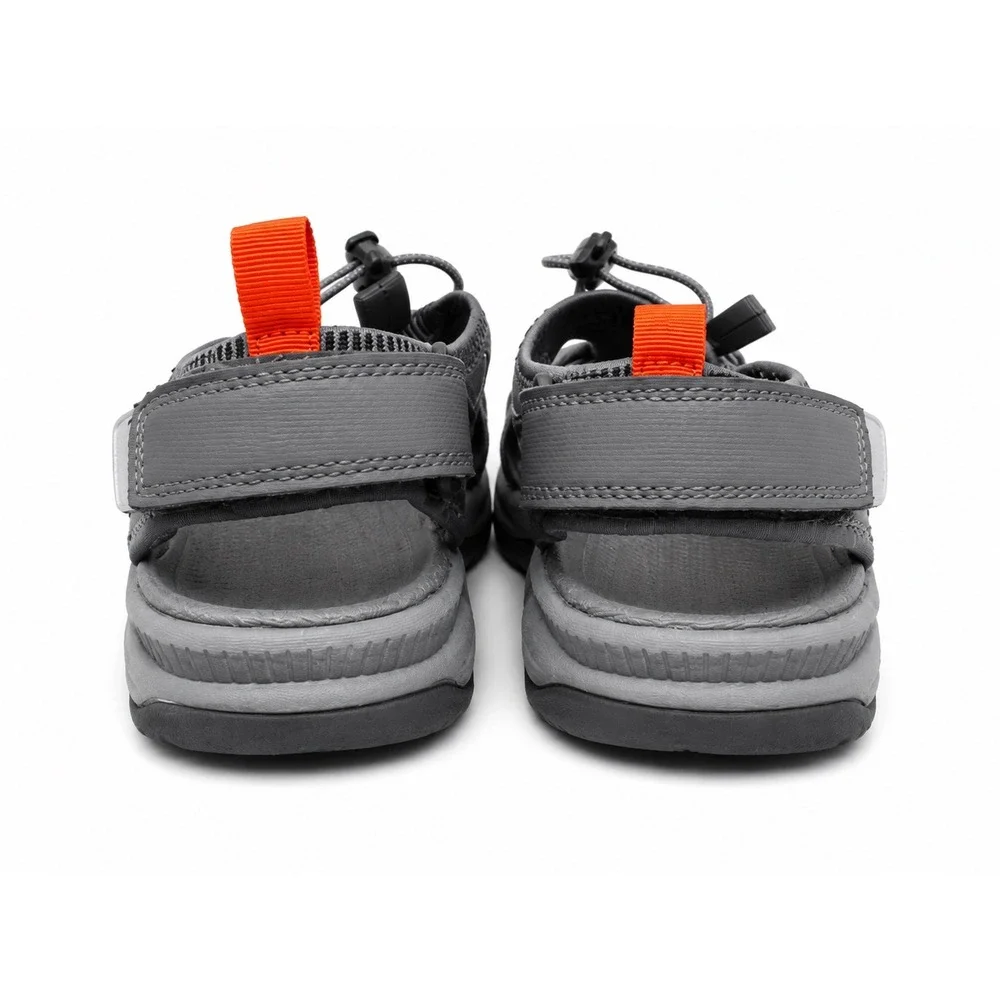 Eddie Bauer Cedar Mens Grey Orange Hiking Sandals Closed Toe Bumper Size 9M